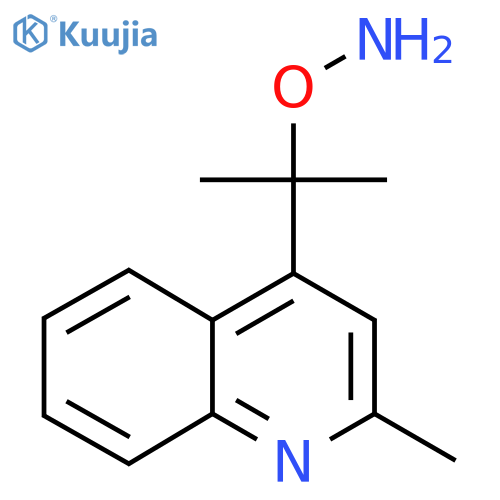 O-2-(2-methylquinolin-4-yl)propan-2-ylhydroxylamine structure