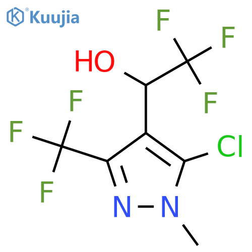 1-5-chloro-1-methyl-3-(trifluoromethyl)-1H-pyrazol-4-yl-2,2,2-trifluoroethan-1-ol structure