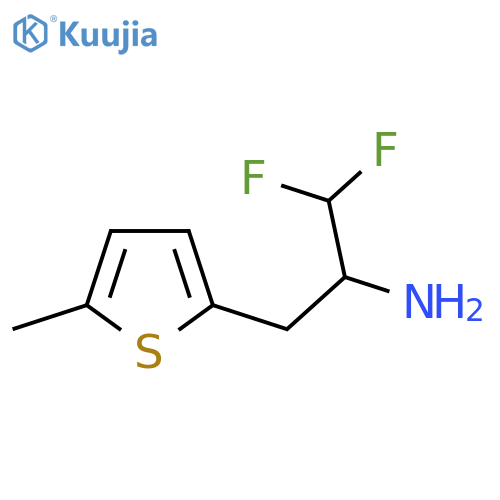 1,1-difluoro-3-(5-methylthiophen-2-yl)propan-2-amine structure