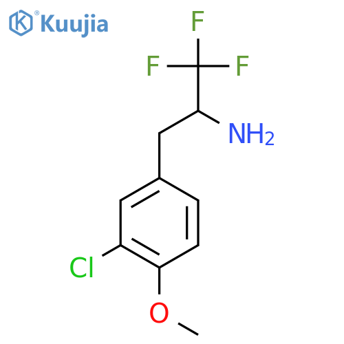 3-(3-chloro-4-methoxyphenyl)-1,1,1-trifluoropropan-2-amine structure