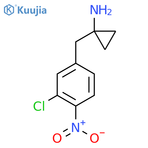 1-(3-chloro-4-nitrophenyl)methylcyclopropan-1-amine structure