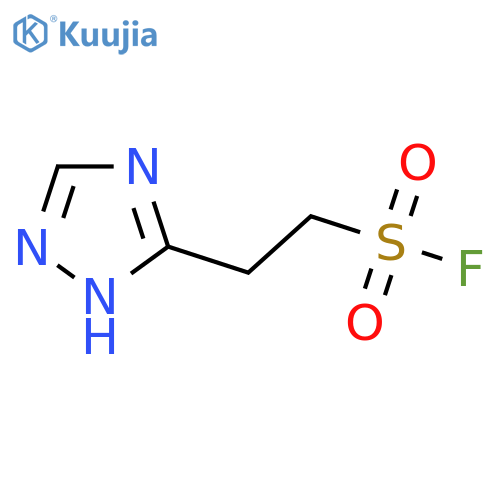 2-(1H-1,2,4-triazol-3-yl)ethane-1-sulfonyl fluoride structure
