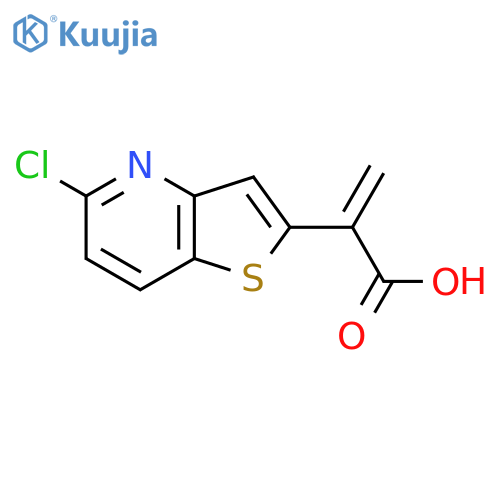 2-{5-chlorothieno3,2-bpyridin-2-yl}prop-2-enoic acid structure