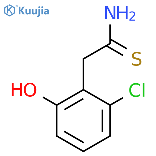 2-(2-chloro-6-hydroxyphenyl)ethanethioamide structure