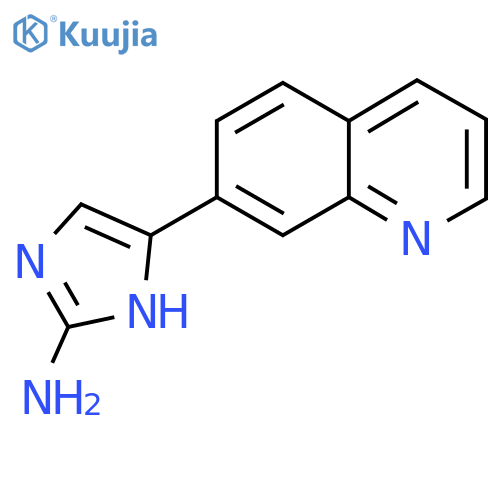 5-(quinolin-7-yl)-1H-imidazol-2-amine structure