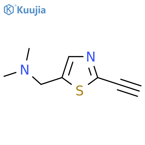 (2-ethynyl-1,3-thiazol-5-yl)methyldimethylamine structure