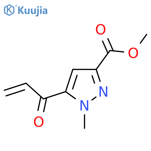 methyl 1-methyl-5-(prop-2-enoyl)-1H-pyrazole-3-carboxylate structure