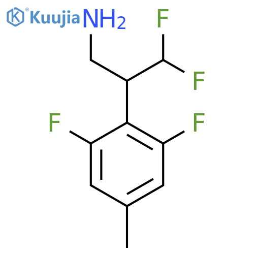 2-(2,6-difluoro-4-methylphenyl)-3,3-difluoropropan-1-amine structure