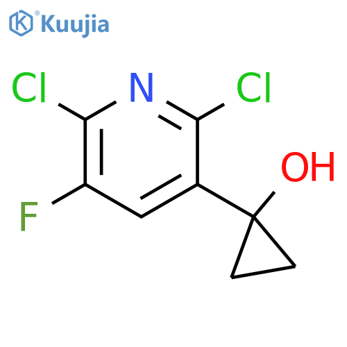 1-(2,6-dichloro-5-fluoropyridin-3-yl)cyclopropan-1-ol structure