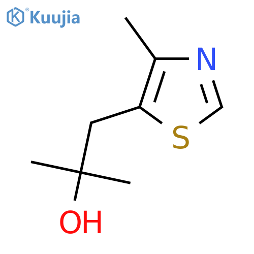 2-methyl-1-(4-methyl-1,3-thiazol-5-yl)propan-2-ol structure