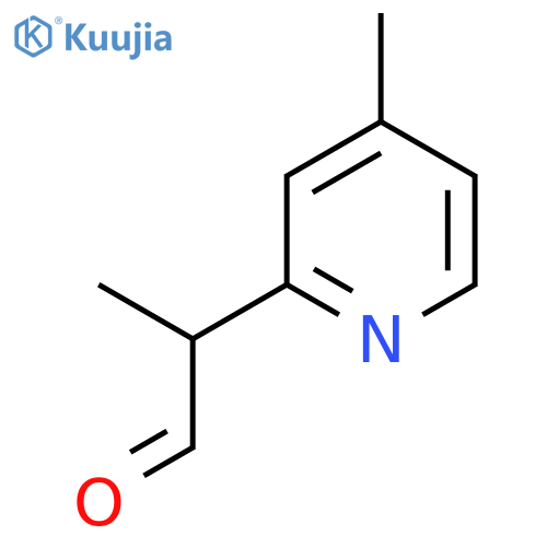 2-(4-Methylpyridin-2-yl)propanal structure