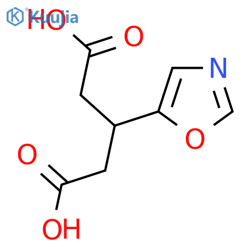 3-(1,3-oxazol-5-yl)pentanedioic acid structure