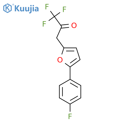 1,1,1-trifluoro-3-5-(4-fluorophenyl)furan-2-ylpropan-2-one structure