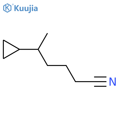 5-cyclopropylhexanenitrile structure