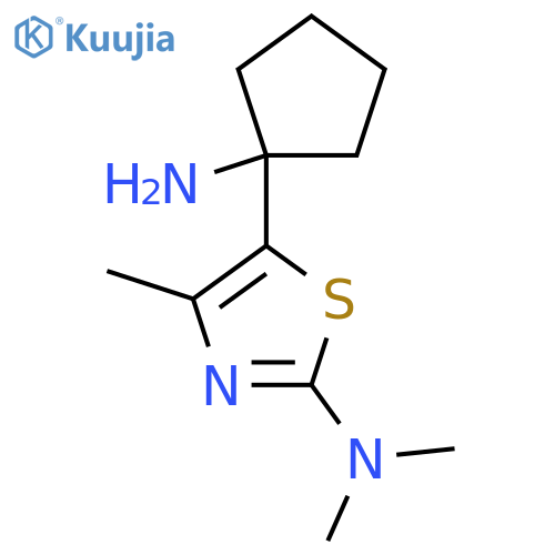5-(1-aminocyclopentyl)-N,N,4-trimethyl-1,3-thiazol-2-amine structure