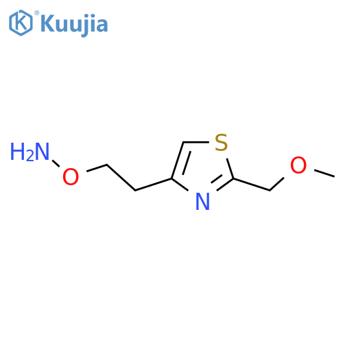 O-{2-2-(methoxymethyl)-1,3-thiazol-4-ylethyl}hydroxylamine structure