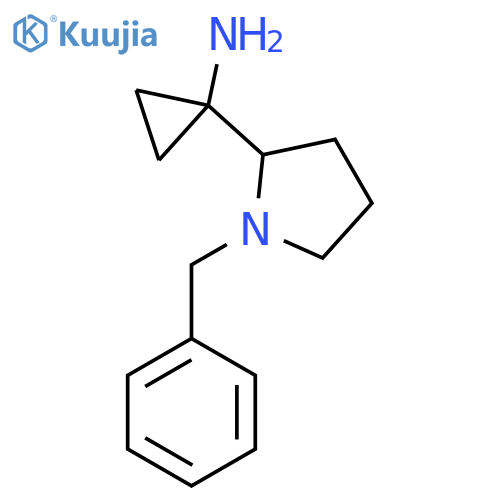 1-(1-benzylpyrrolidin-2-yl)cyclopropan-1-amine structure