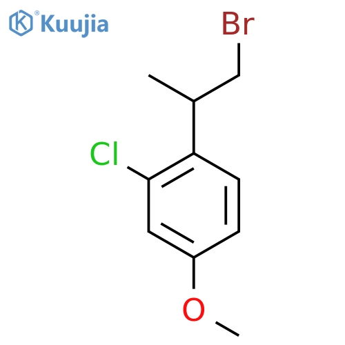 1-(1-bromopropan-2-yl)-2-chloro-4-methoxybenzene structure