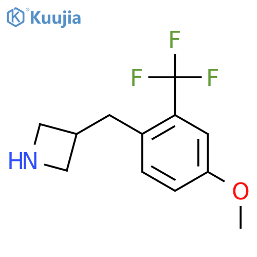 3-{4-methoxy-2-(trifluoromethyl)phenylmethyl}azetidine structure