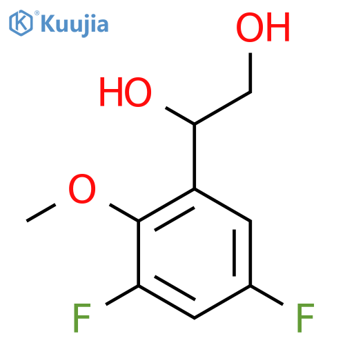 1-(3,5-difluoro-2-methoxyphenyl)ethane-1,2-diol structure