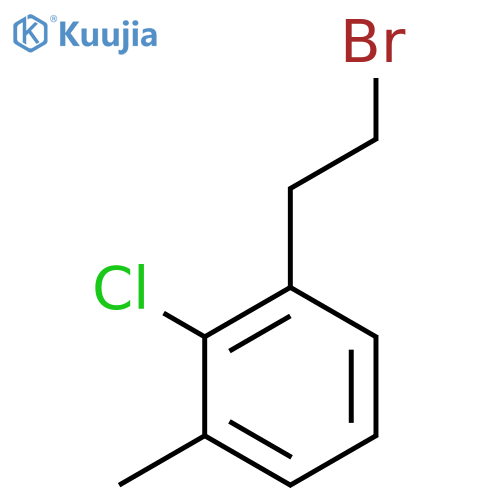 1-(2-bromoethyl)-2-chloro-3-methylbenzene structure