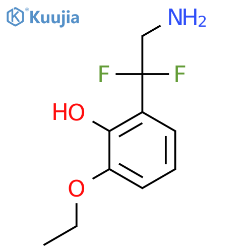 2-(2-amino-1,1-difluoroethyl)-6-ethoxyphenol structure