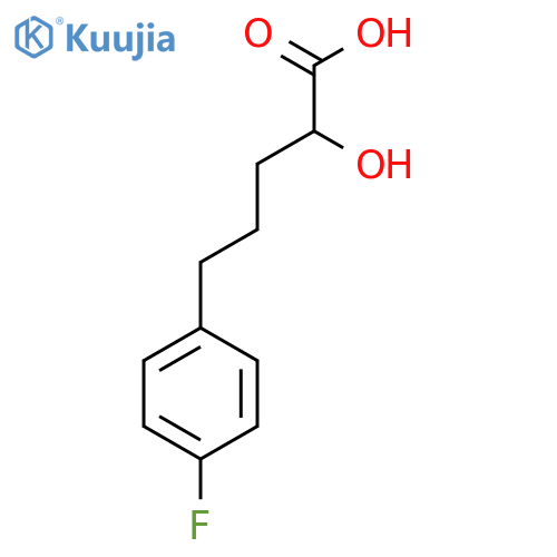 5-(4-fluorophenyl)-2-hydroxypentanoic acid structure