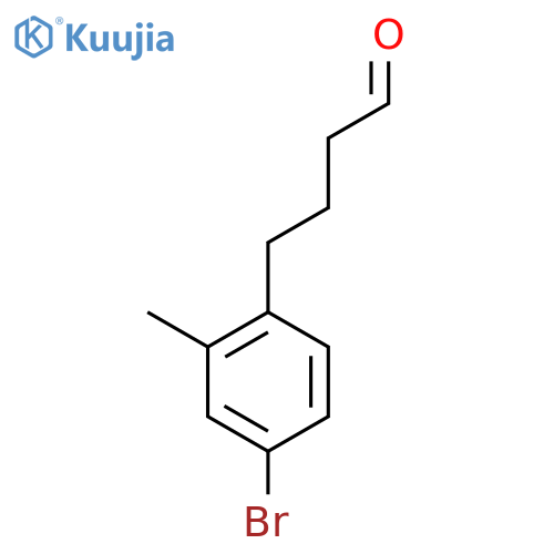 4-(4-bromo-2-methylphenyl)butanal structure