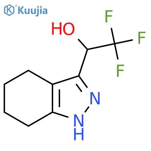 2,2,2-trifluoro-1-(4,5,6,7-tetrahydro-1H-indazol-3-yl)ethan-1-ol structure
