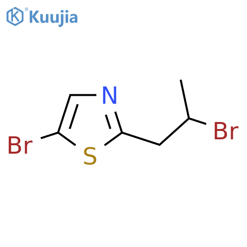 5-bromo-2-(2-bromopropyl)-1,3-thiazole structure