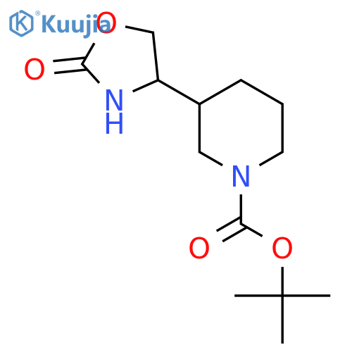 Tert-butyl 3-(2-oxo-1,3-oxazolidin-4-yl)piperidine-1-carboxylate structure
