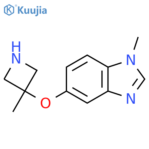 1-methyl-5-(3-methylazetidin-3-yl)oxy-1H-1,3-benzodiazole structure
