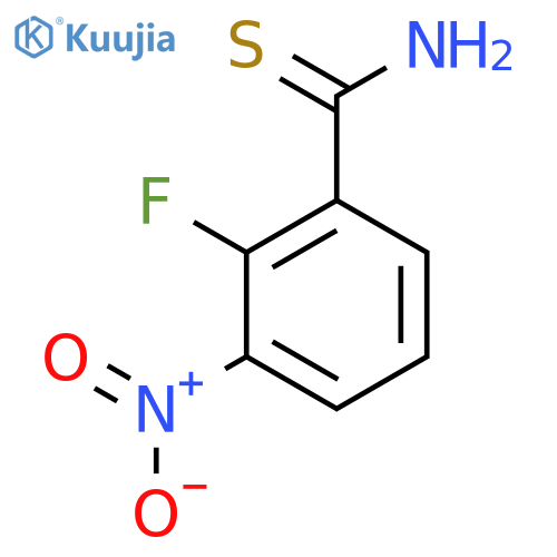 2-fluoro-3-nitrobenzene-1-carbothioamide structure