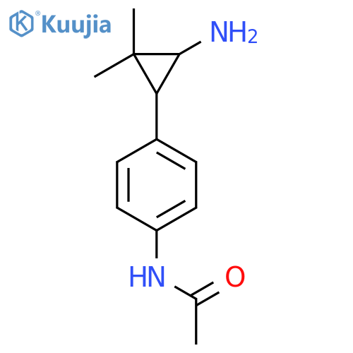 N-4-(3-amino-2,2-dimethylcyclopropyl)phenylacetamide structure