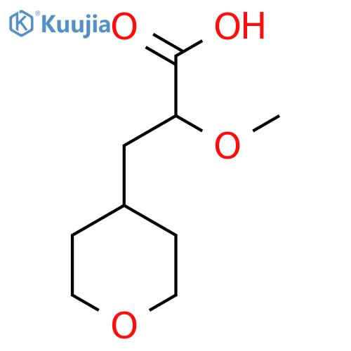 2-methoxy-3-(oxan-4-yl)propanoic acid structure