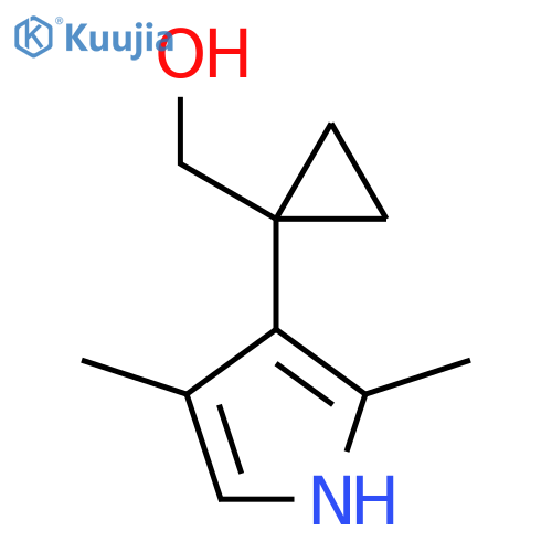1-(2,4-dimethyl-1H-pyrrol-3-yl)cyclopropylmethanol structure