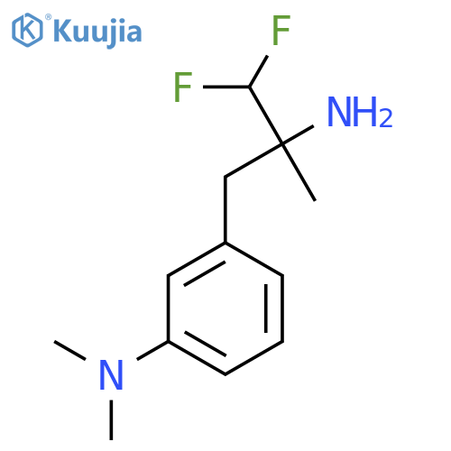 3-(2-amino-3,3-difluoro-2-methylpropyl)-N,N-dimethylaniline structure