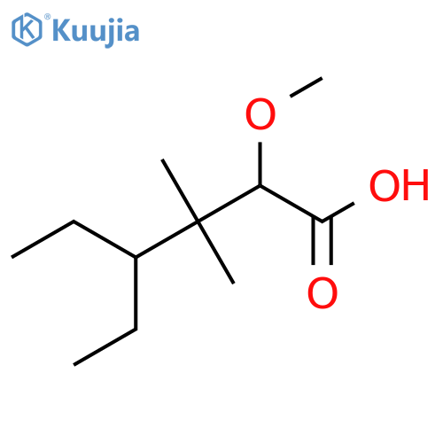 4-ethyl-2-methoxy-3,3-dimethylhexanoic acid structure