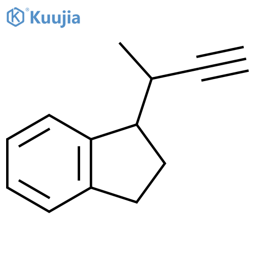 1-(but-3-yn-2-yl)-2,3-dihydro-1H-indene structure