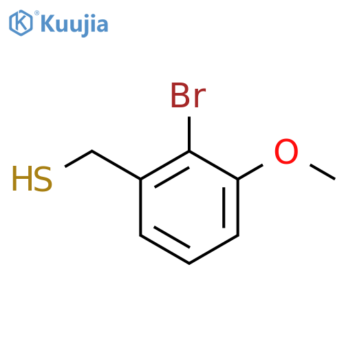 (2-bromo-3-methoxyphenyl)methanethiol structure