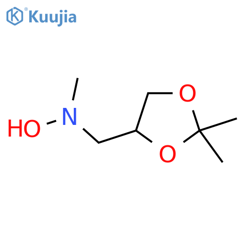 N-(2,2-dimethyl-1,3-dioxolan-4-yl)methyl-N-methylhydroxylamine structure