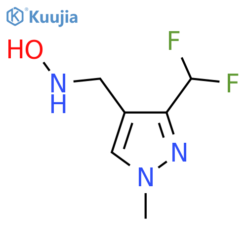 N-{3-(difluoromethyl)-1-methyl-1H-pyrazol-4-ylmethyl}hydroxylamine structure
