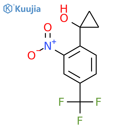 1-2-nitro-4-(trifluoromethyl)phenylcyclopropan-1-ol structure
