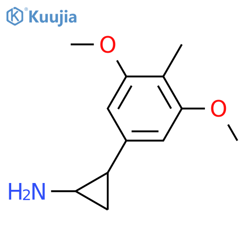 2-(3,5-dimethoxy-4-methylphenyl)cyclopropan-1-amine structure