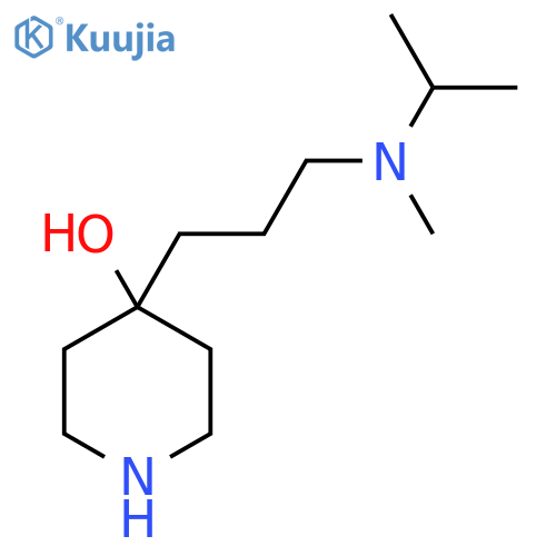 4-{3-methyl(propan-2-yl)aminopropyl}piperidin-4-ol structure