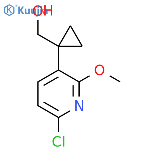 1-(6-chloro-2-methoxypyridin-3-yl)cyclopropylmethanol structure