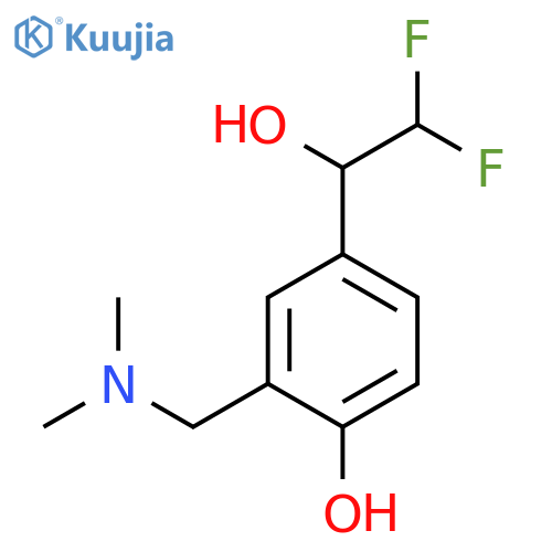 4-(2,2-difluoro-1-hydroxyethyl)-2-(dimethylamino)methylphenol structure