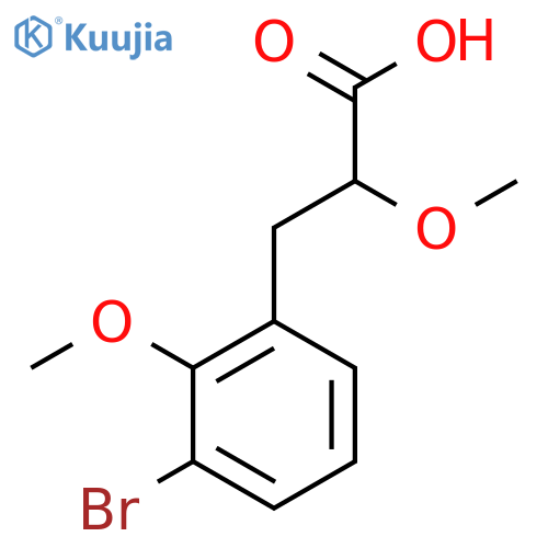 3-(3-Bromo-2-methoxyphenyl)-2-methoxypropanoic acid structure