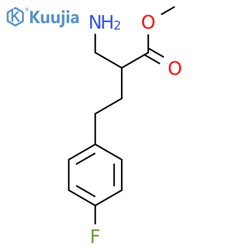 methyl 2-(aminomethyl)-4-(4-fluorophenyl)butanoate structure