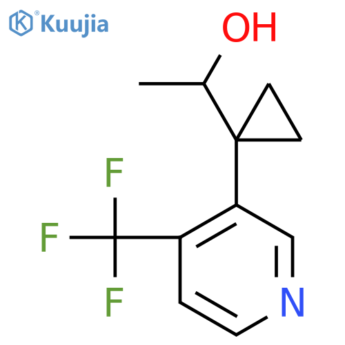 1-{1-4-(trifluoromethyl)pyridin-3-ylcyclopropyl}ethan-1-ol structure